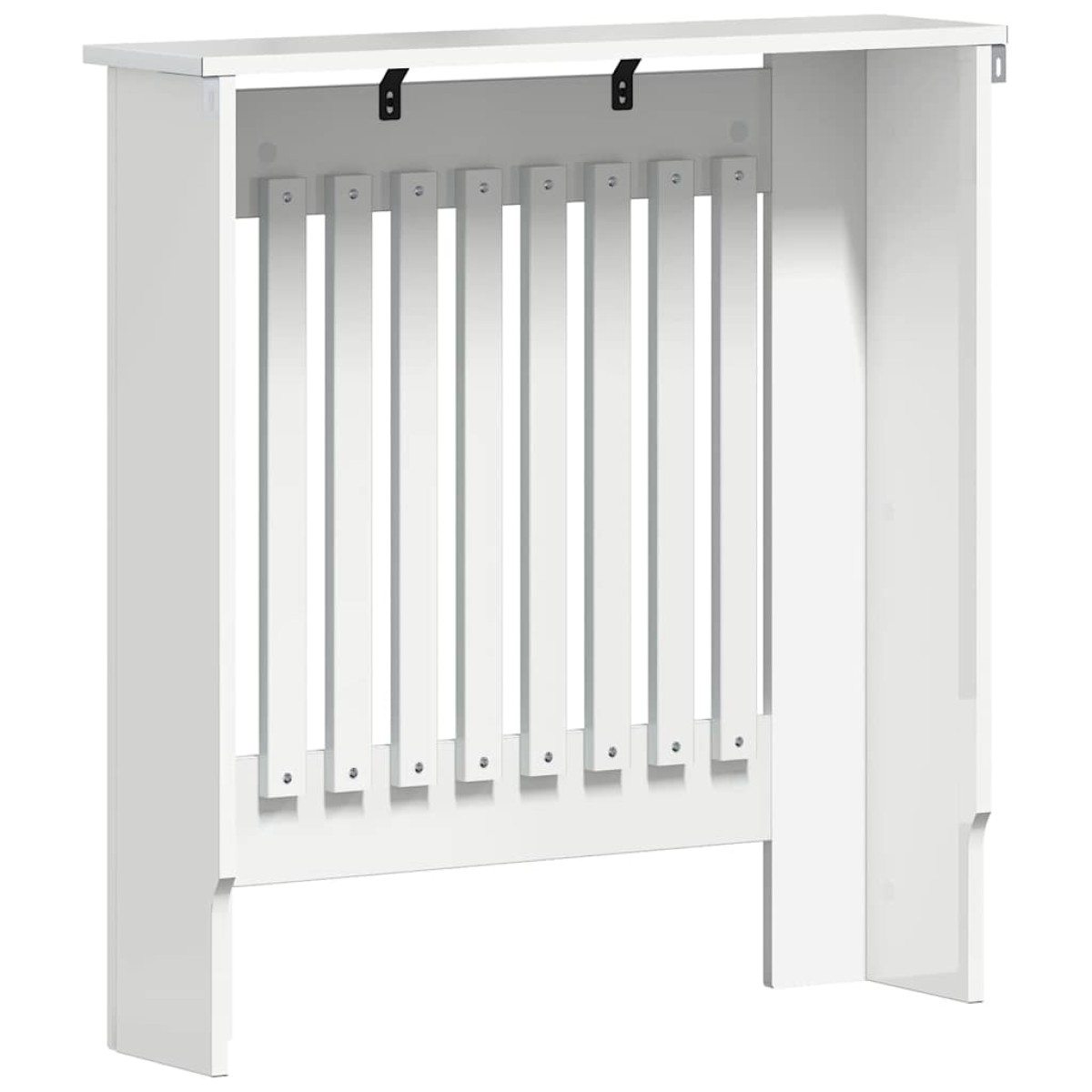 vidaXL Καπάκι Καλοριφέρ Γυαλιστερό Λευκό 78 x 19 x 81,5 cm