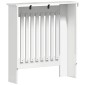 vidaXL Καπάκι Καλοριφέρ Γυαλιστερό Λευκό 78 x 19 x 81,5 cm