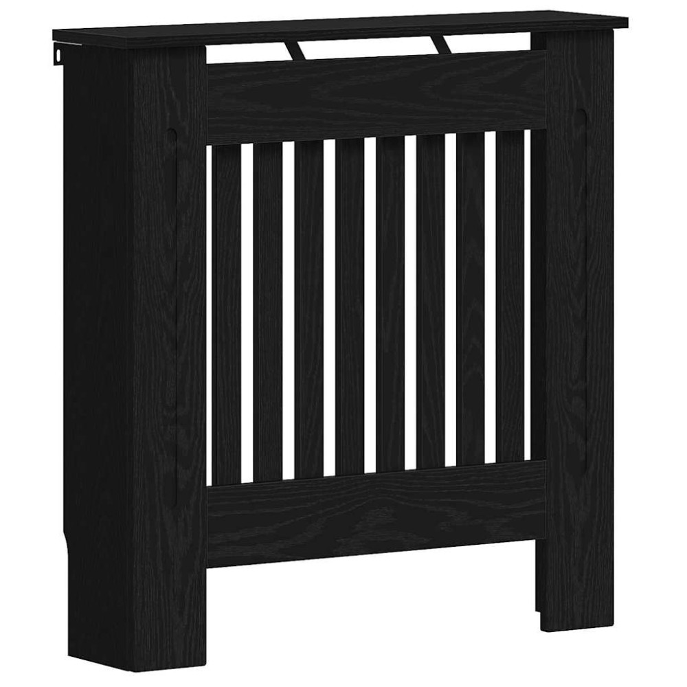 vidaXL Καπάκι Καλοριφέρ Μαύρη Δρυς 78 x 19 x 81,5 cm