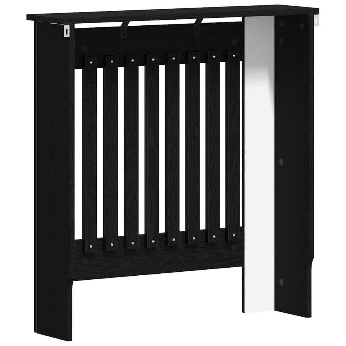 vidaXL Καπάκι Καλοριφέρ Μαύρη Δρυς 78 x 19 x 81,5 cm