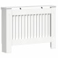 vidaXL Καπάκι Καλοριφέρ Γυαλιστερό Λευκό 112 x 19 x 81,5 cm