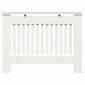 vidaXL Καπάκι Καλοριφέρ Γυαλιστερό Λευκό 112 x 19 x 81,5 cm