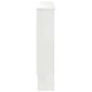 vidaXL Καπάκι Καλοριφέρ Γυαλιστερό Λευκό 112 x 19 x 81,5 cm