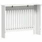 vidaXL Καπάκι Καλοριφέρ Γυαλιστερό Λευκό 112 x 19 x 81,5 cm