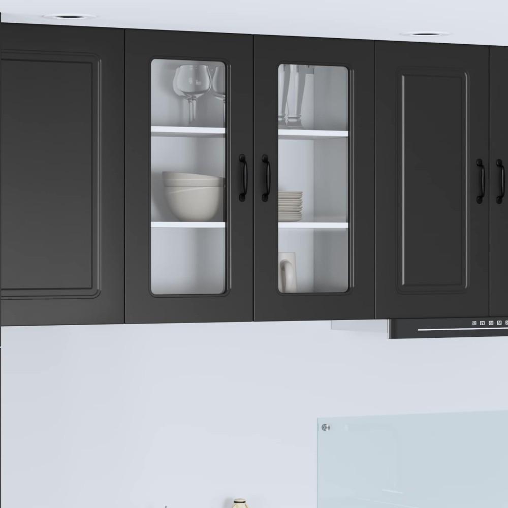 vidaXL Πάνελ πλυντηρίου πιάτων Kalmar Μαύρο 80 x 31 x 80 εκ.
