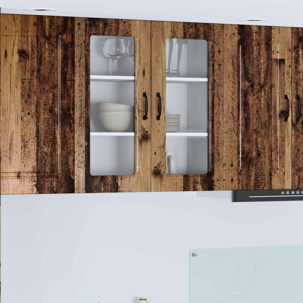 vidaXL Πάνελ πλυντηρίου πιάτων Kalmar Παλιό ξύλο 80 x 31 x 80 εκ.