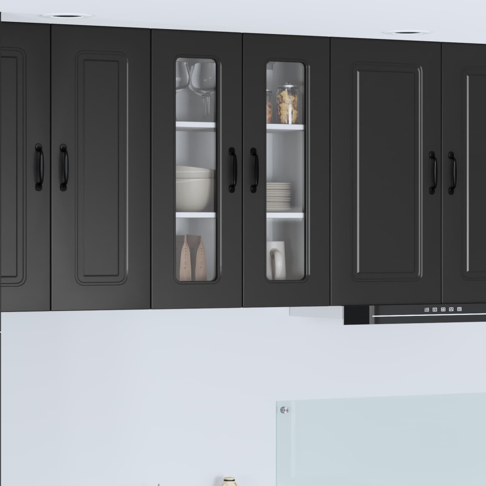 vidaXL Πάνελ πλυντηρίου πιάτων Kalmar Μαύρο 60 x 31 x 80 εκ.