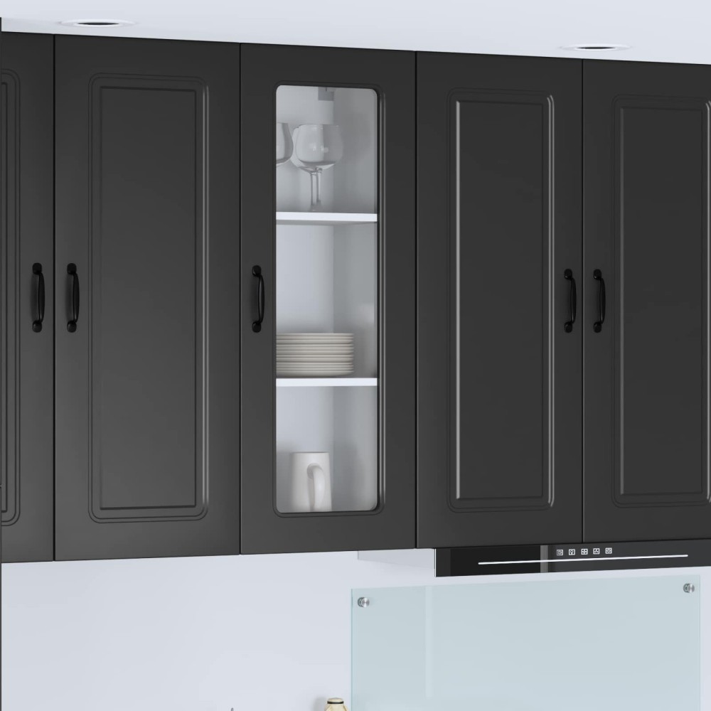 vidaXL Πάνελ πλυντηρίου πιάτων Kalmar Μαύρο 40 x 31 x 100 εκ.