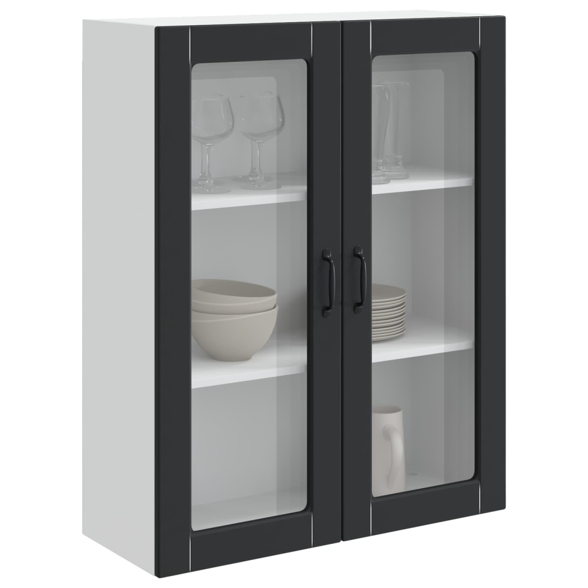 vidaXL Πάνελ πλυντηρίου πιάτων Kalmar Μαύρο 80 x 31 x 100 εκ.