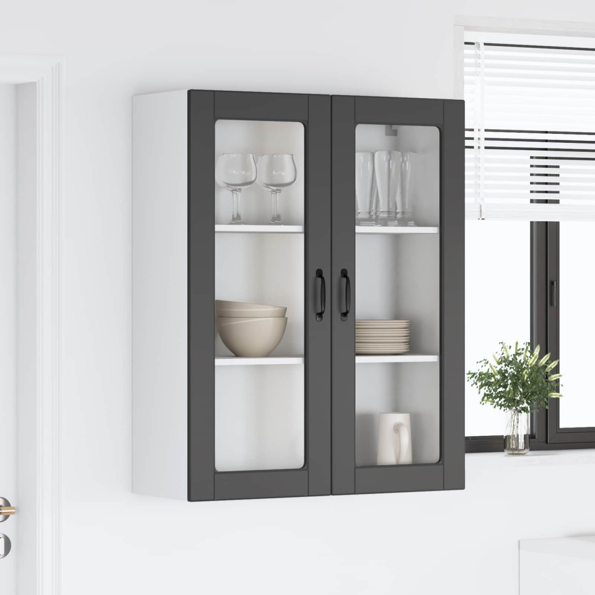 vidaXL Πάνελ πλυντηρίου πιάτων Kalmar Μαύρο 80 x 31 x 100 εκ.