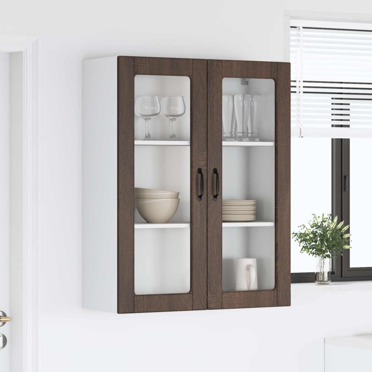 vidaXL Πάνελ πλυντηρίου πιάτων Kalmar Καφέ δρυς 80 x 31 x 100 εκ.