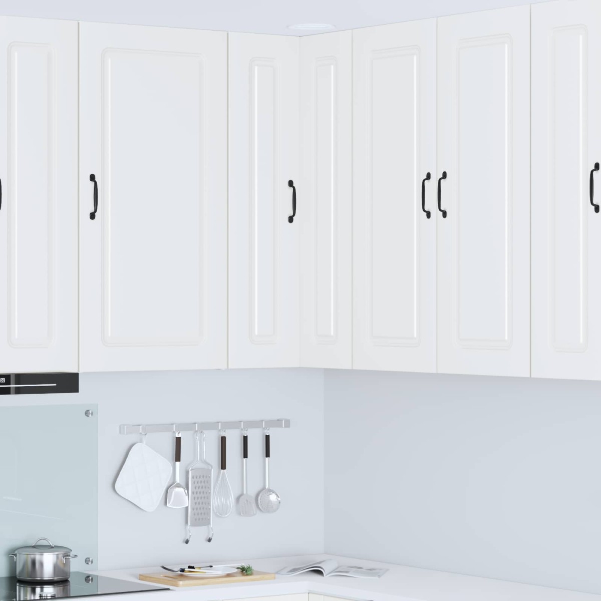 vidaXL Πάνελ πλυντηρίου πιάτων Kalmar Λευκό 57 x 57 x 100 εκ.