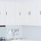 vidaXL Πάνελ πλυντηρίου πιάτων Kalmar Λευκό 57 x 57 x 100 εκ.