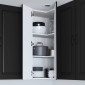 vidaXL Πάνελ πλυντηρίου πιάτων Kalmar Μαύρο 57 x 57 x 100 εκ.