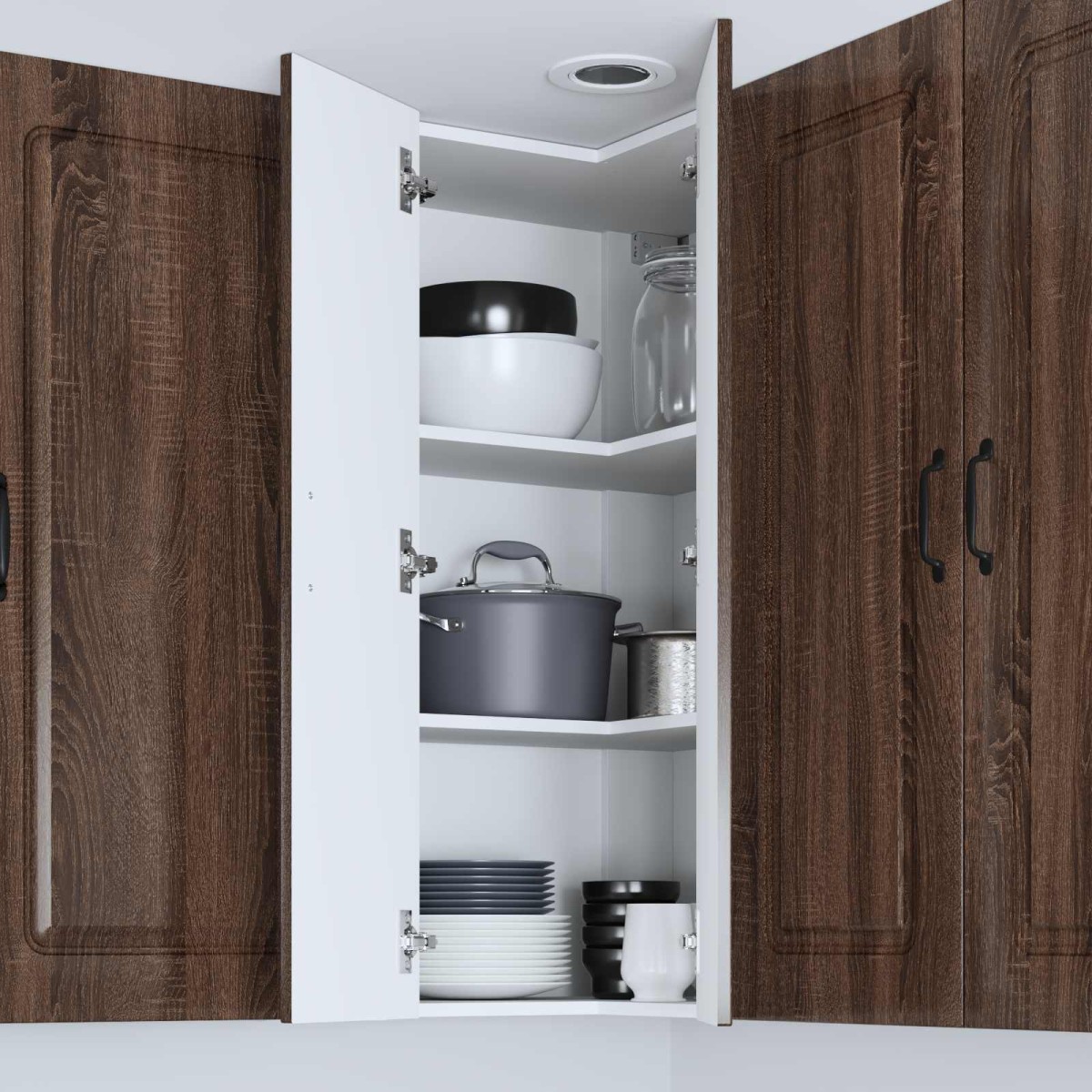 vidaXL Πάνελ πλυντηρίου πιάτων Kalmar Καφέ δρυς 57 x 57 x 100 εκ.