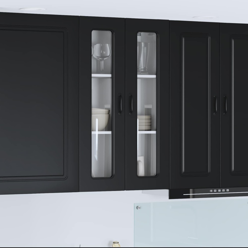 vidaXL Πάνελ πλυντηρίου πιάτων Kalmar Μαύρο 60 x 31 x 100 εκ.