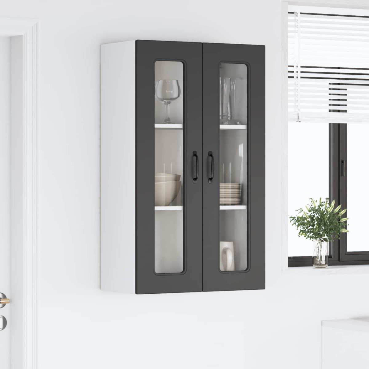 vidaXL Πάνελ πλυντηρίου πιάτων Kalmar Μαύρο 60 x 31 x 100 εκ.