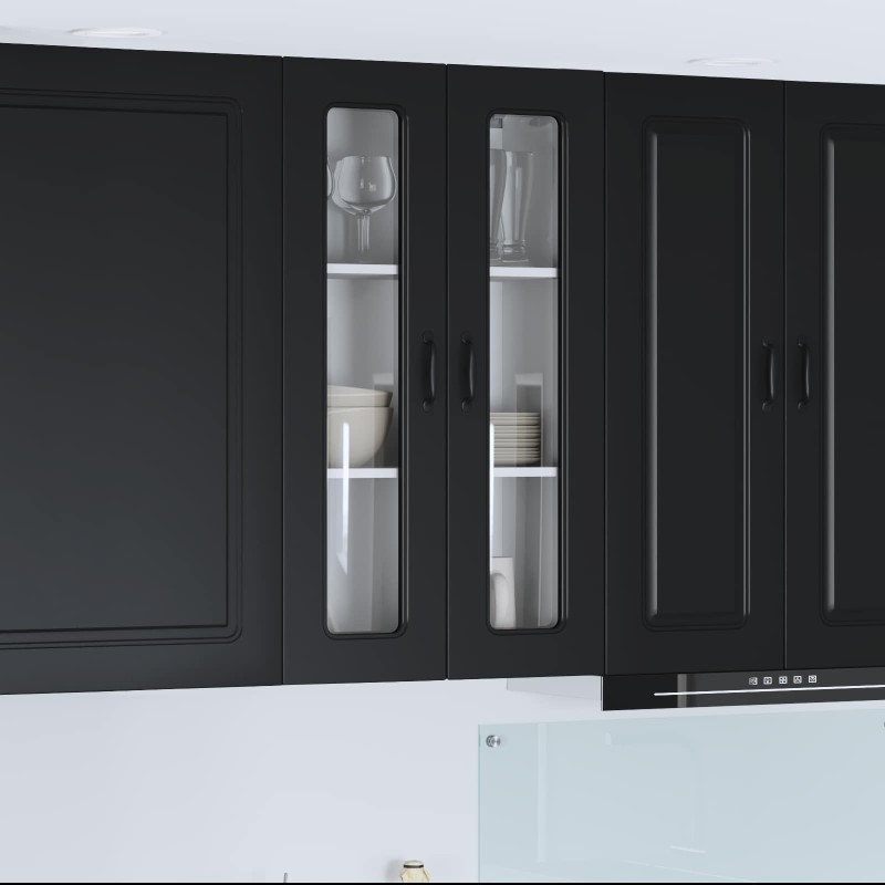vidaXL Πάνελ πλυντηρίου πιάτων Kalmar Μαύρο 60 x 31 x 100 εκ.