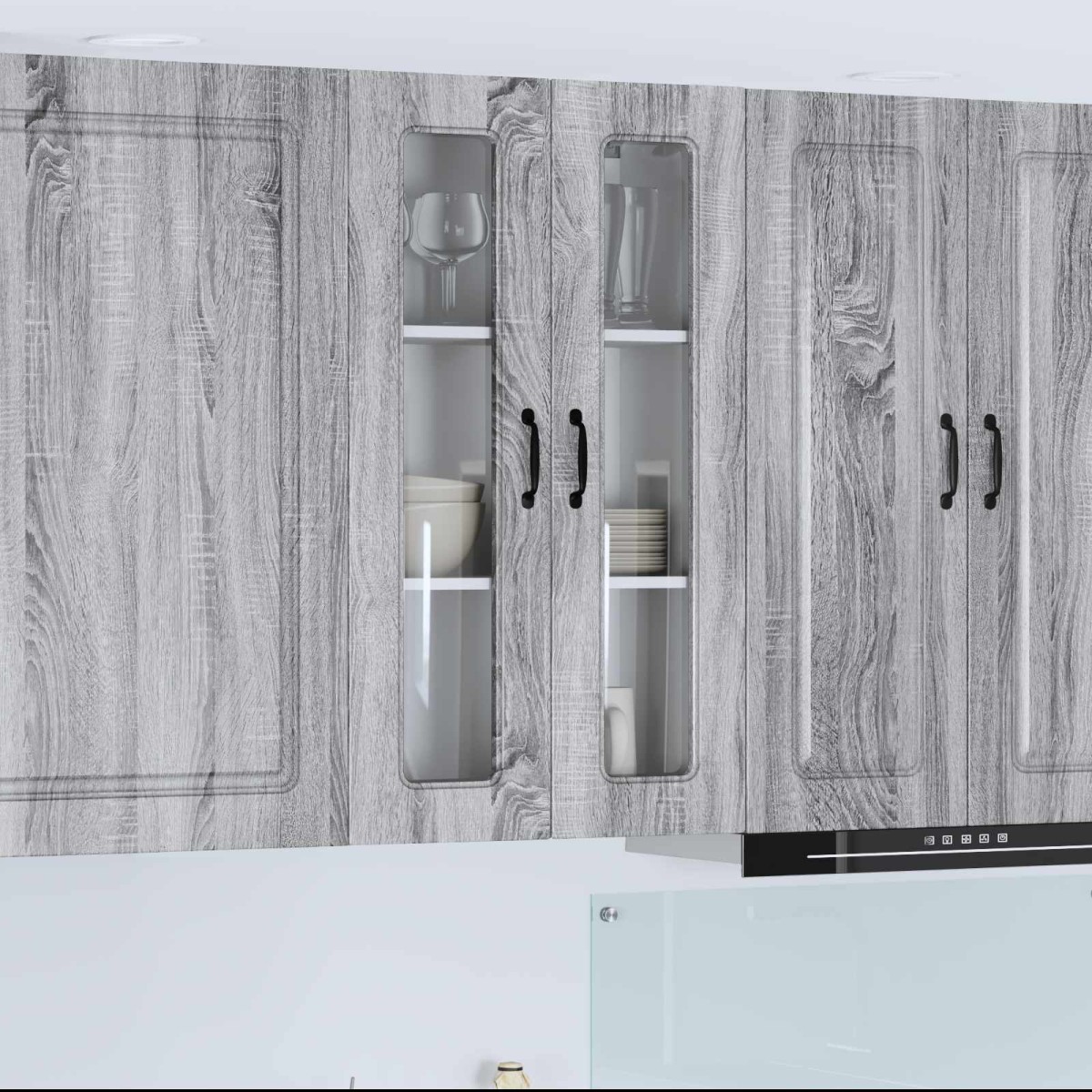 vidaXL Πάνελ πλυντηρίου πιάτων Kalmar Γκρίζο Σονομα 60 x 31 x 100 εκ.