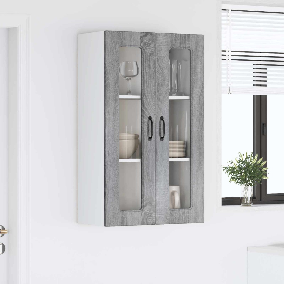 vidaXL Πάνελ πλυντηρίου πιάτων Kalmar Γκρίζο Σονομα 60 x 31 x 100 εκ.
