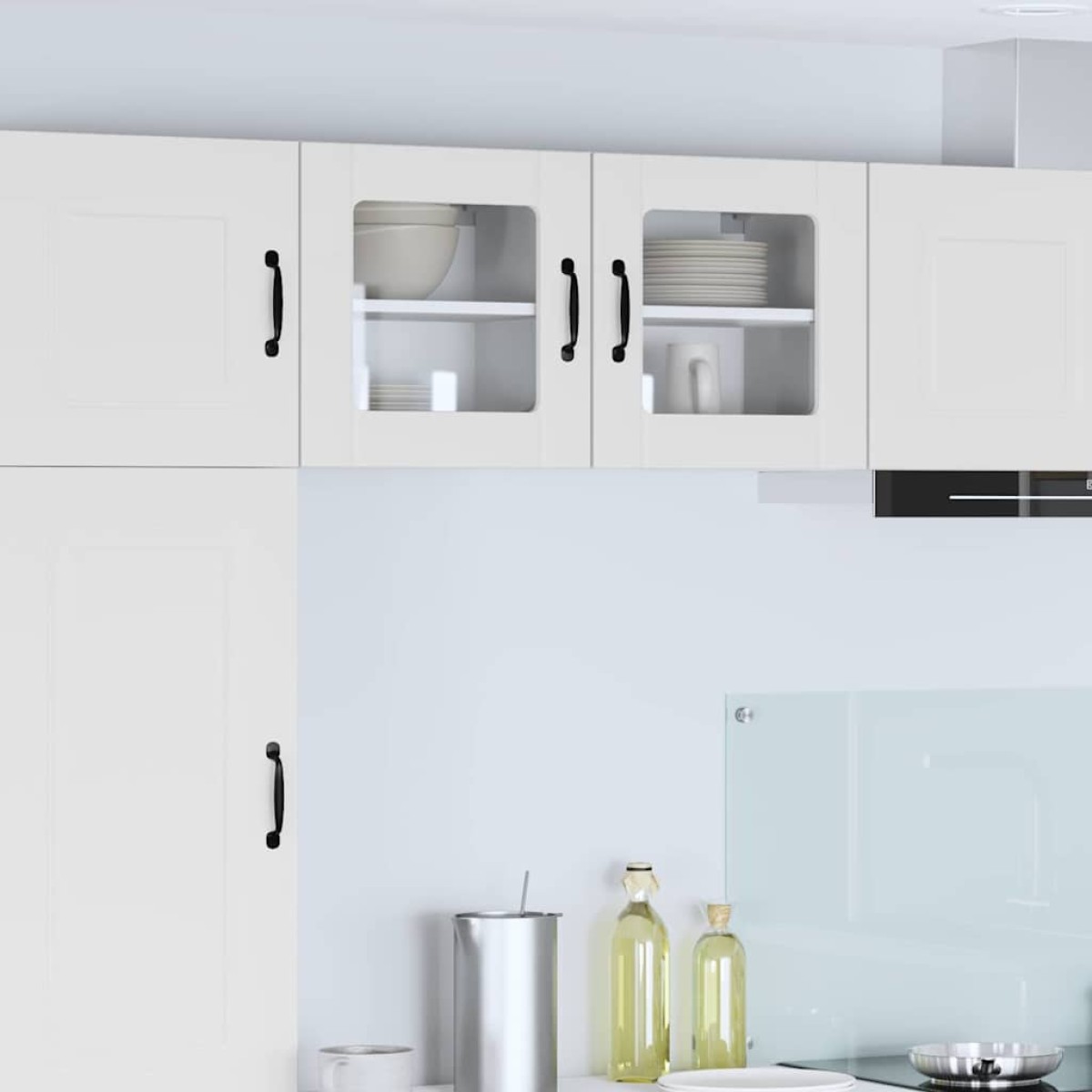 vidaXL Ραφιέρα τοίχου LUCCA Λευκό 40 x 31 x 40 εκ. Επεξεργασμένο Ξύλο