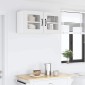 vidaXL Ραφιέρα τοίχου LUCCA Λευκό 40 x 31 x 40 εκ. Επεξεργασμένο Ξύλο