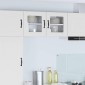 vidaXL Ραφιέρα τοίχου LUCCA Λευκό 40 x 31 x 40 εκ. Επεξεργασμένο Ξύλο