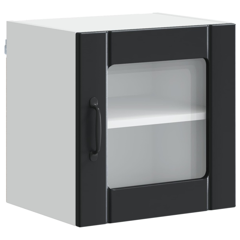 vidaXL Ραφιέρα τοίχου LUCCA Μαύρο 40 x 31 x 40 εκ. Επεξεργασμένο Ξύλο
