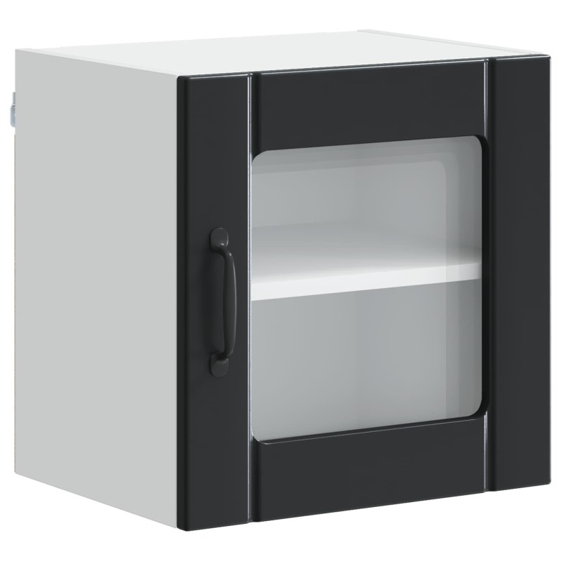 vidaXL Ραφιέρα τοίχου LUCCA Μαύρο 40 x 31 x 40 εκ. Επεξεργασμένο Ξύλο