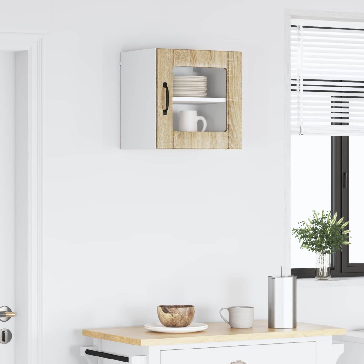 vidaXL Ραφιέρα τοίχου LUCCA Sonoma Δρυς 40 x 31 x 40 εκ.