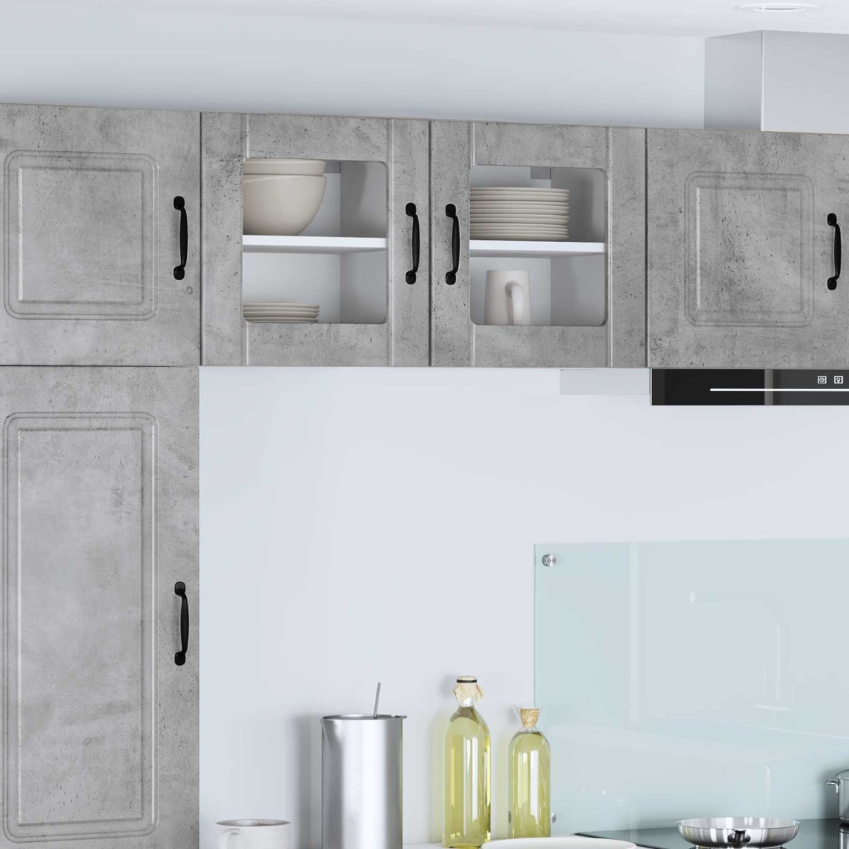 vidaXL Ραφιέρα τοίχου LUCCA Γκρι Σκυροδέματος 40 x 31 x 40 εκ.