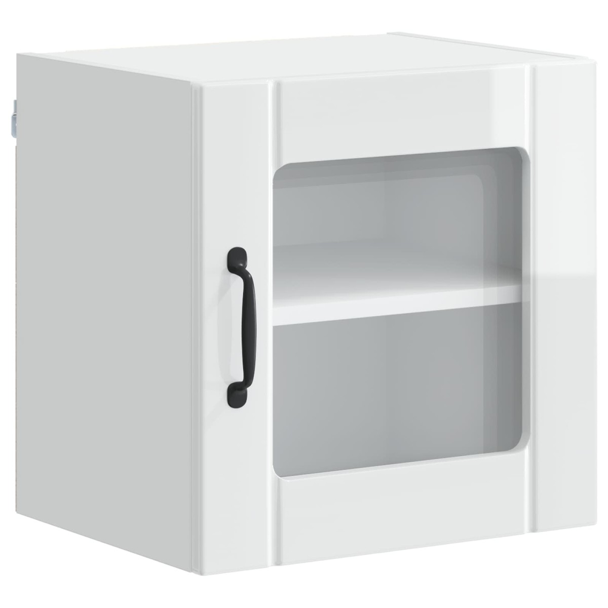 vidaXL Ραφιέρα τοίχου LUCCA Γυαλιστερό Λευκό 40 x 31 x 40 εκ.
