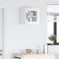 vidaXL Ραφιέρα τοίχου LUCCA Γυαλιστερό Λευκό 40 x 31 x 40 εκ.