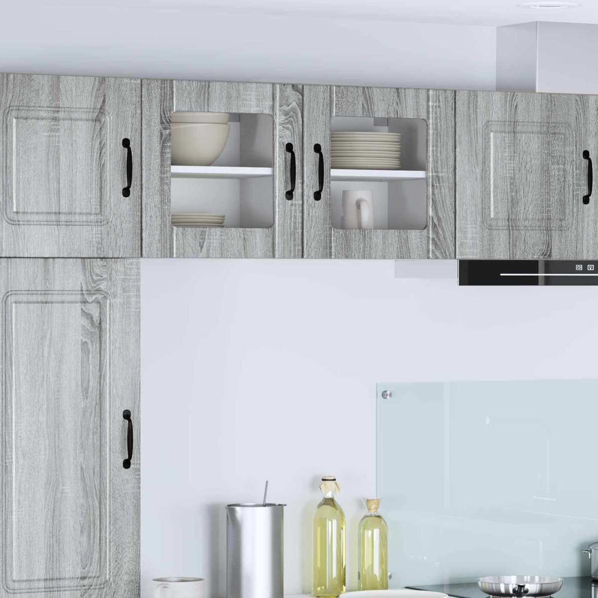 vidaXL Ραφιέρα τοίχου LUCCA Γκρι Sonoma 40 x 31 x 40 εκ.
