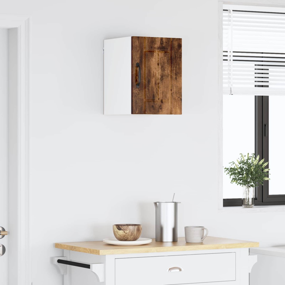 vidaXL Ντουλάπα Τοίχου LUCCA Καπνισμένο Ξύλο Δρυός 30 x 31 x 40 εκ.