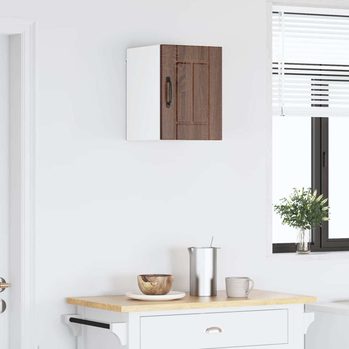 vidaXL Ντουλάπα Τοίχου LUCCA Καφέ Ξύλο Δρυός 30 x 31 x 40 εκ.