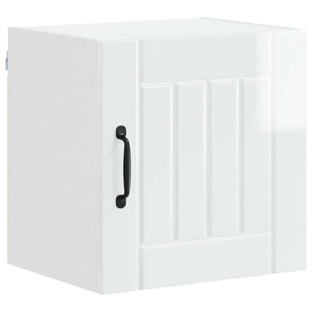 vidaXL Ντουλάπα Τοίχου LUCCA Γυαλιστερό Λευκό 40 x 31 x 40 εκ.