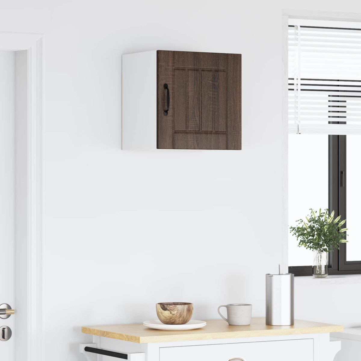 vidaXL Ντουλάπα Τοίχου LUCCA Καφέ Ξύλο Δρυός 40 x 31 x 40 εκ.