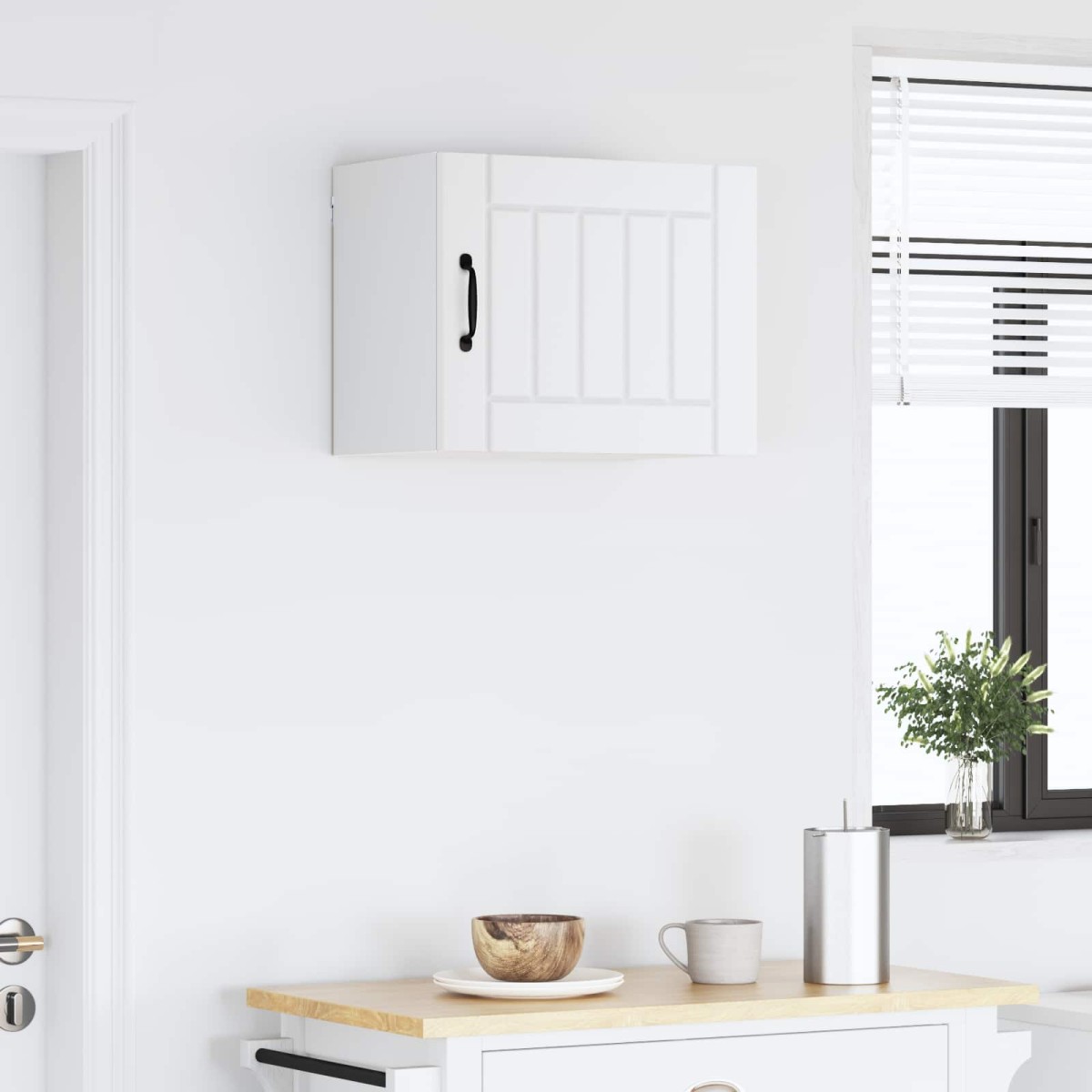 vidaXL Ντουλάπα Τοίχου LUCCA Λευκό 50 x 31 x 40 εκ. Επεξεργασμένο Ξύλο