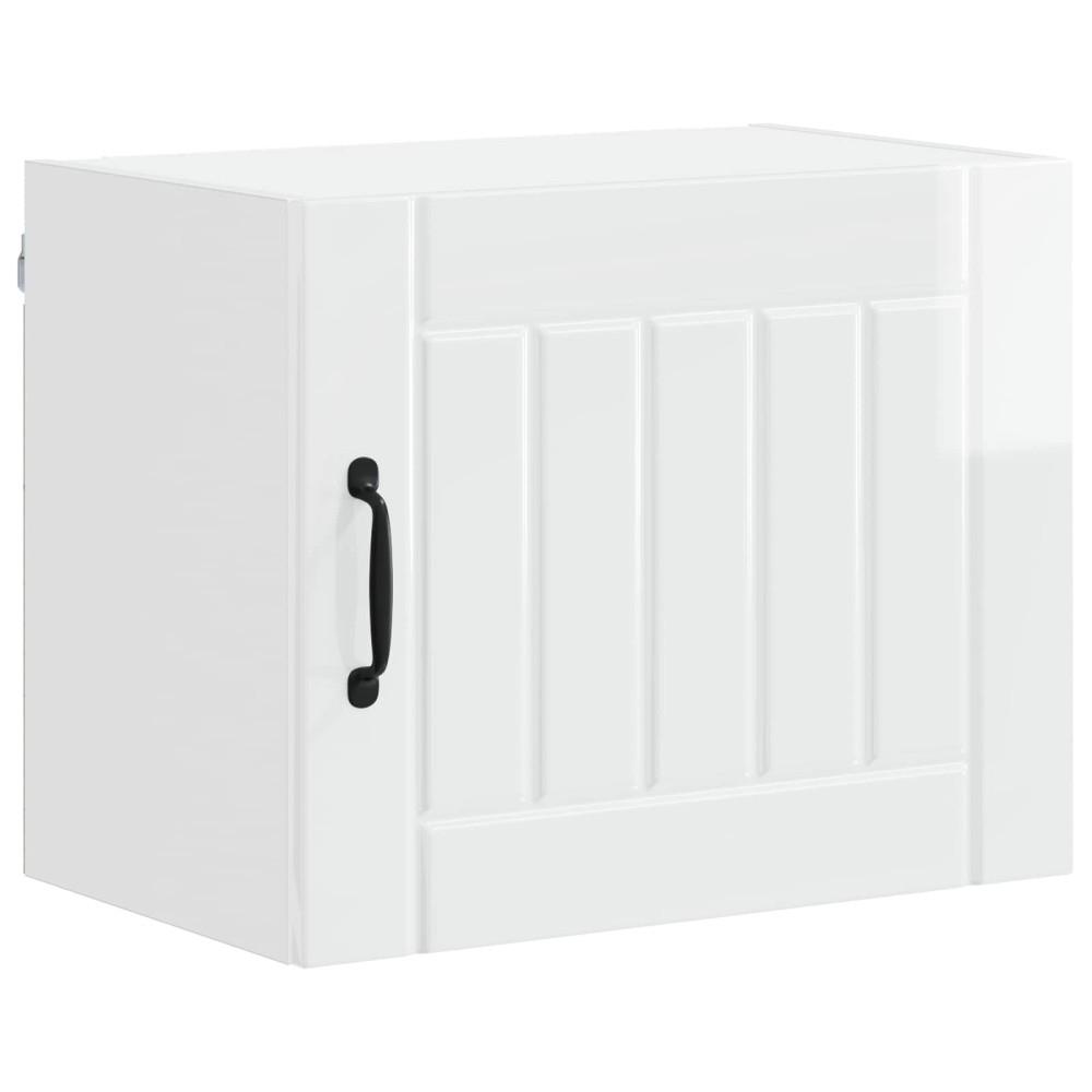 vidaXL Ντουλάπα Τοίχου LUCCA Γυαλιστερό Λευκό 50 x 31 x 40 εκ.