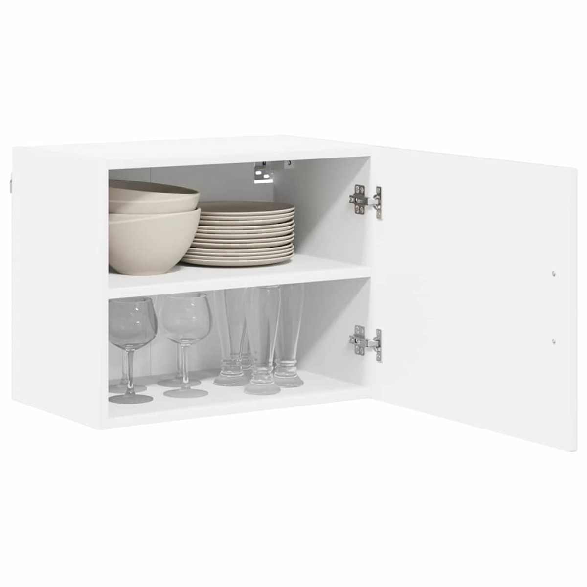 vidaXL Ντουλάπα Τοίχου LUCCA Γυαλιστερό Λευκό 50 x 31 x 40 εκ.