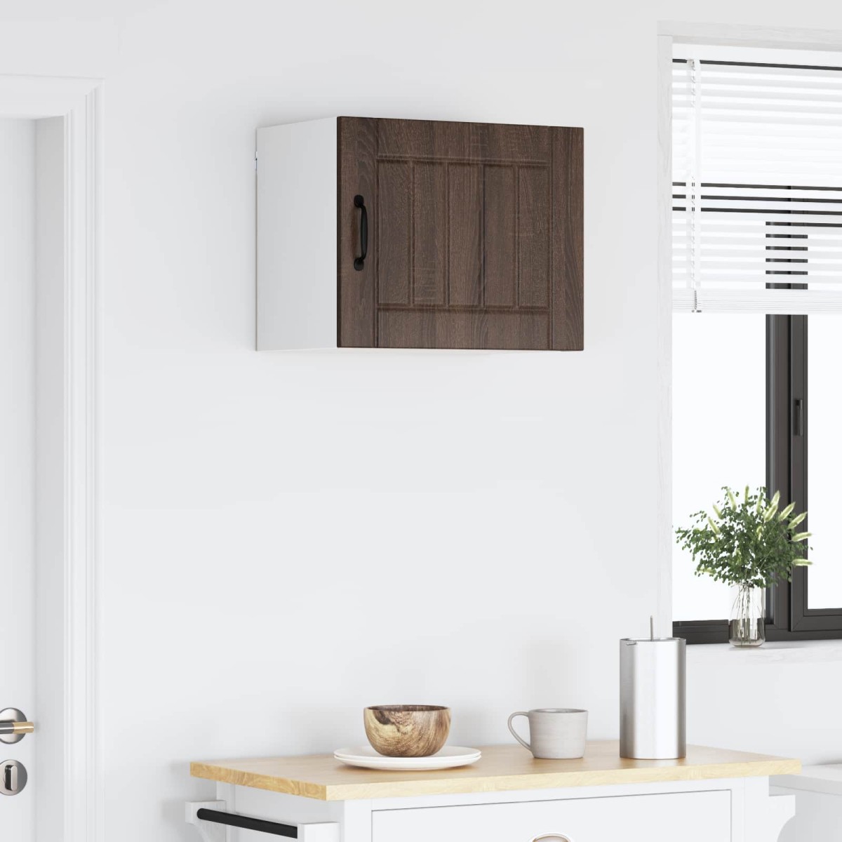 vidaXL Ντουλάπα Τοίχου LUCCA Καφέ Ξύλο Δρυός 50 x 31 x 40 εκ.
