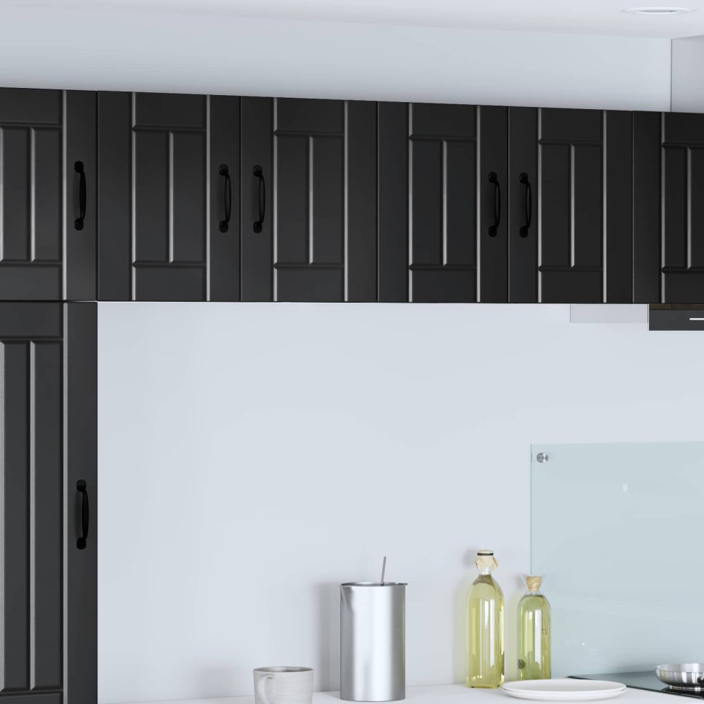 vidaXL Ντουλάπα Τοίχου LUCCA Μαύρο 60 x 31 x 40 εκ Επεξεργασμένο Ξύλο