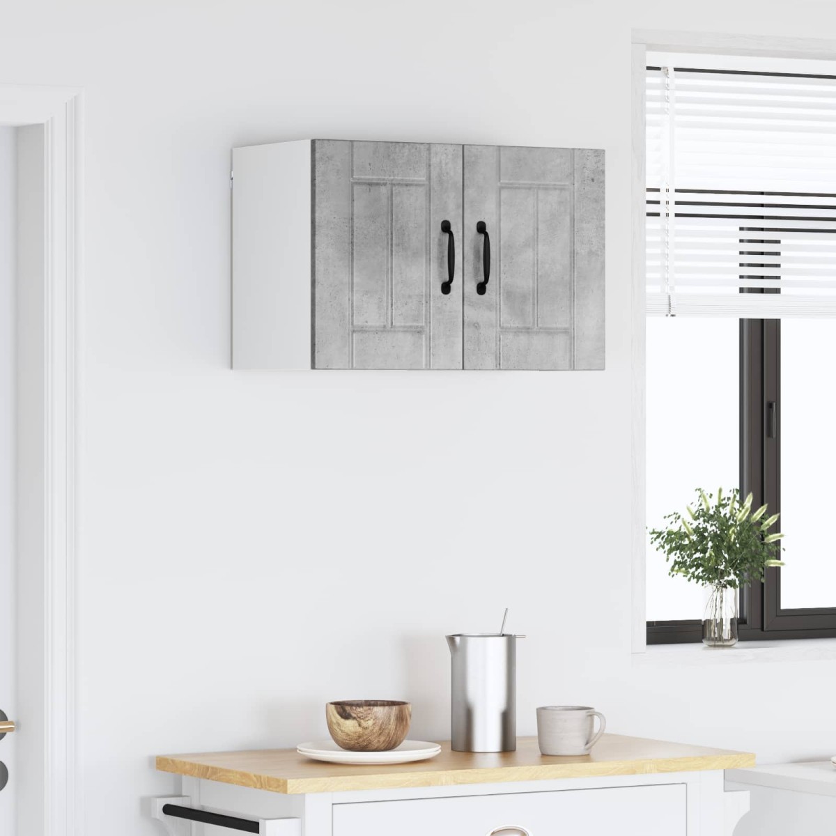 vidaXL Ντουλάπα Τοίχου LUCCA Γκρι Σκυροδέματος 60 x 31 x 40 εκ