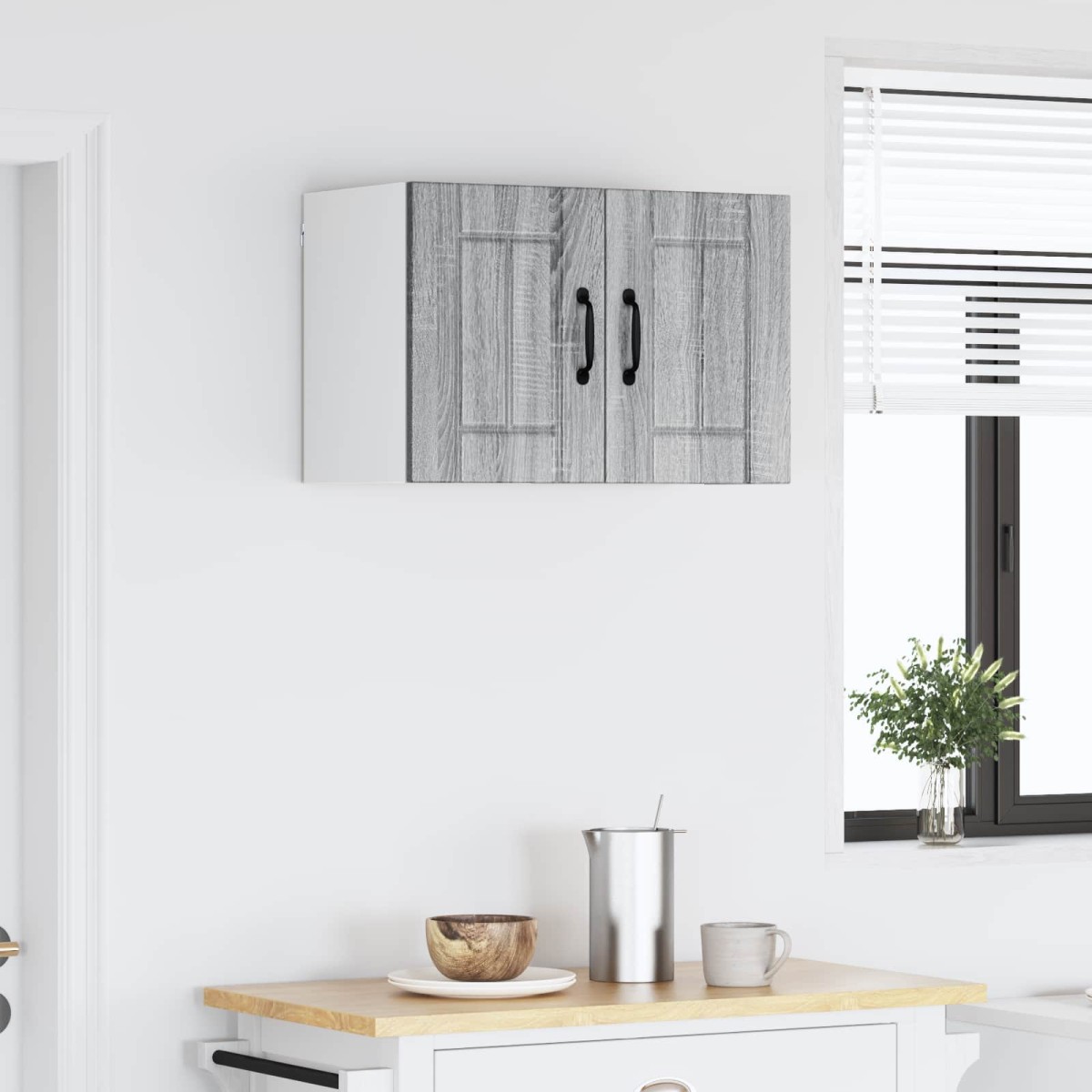 vidaXL Ντουλάπα Τοίχου LUCCA Γκρι Sonoma 60 x 31 x 40 εκ