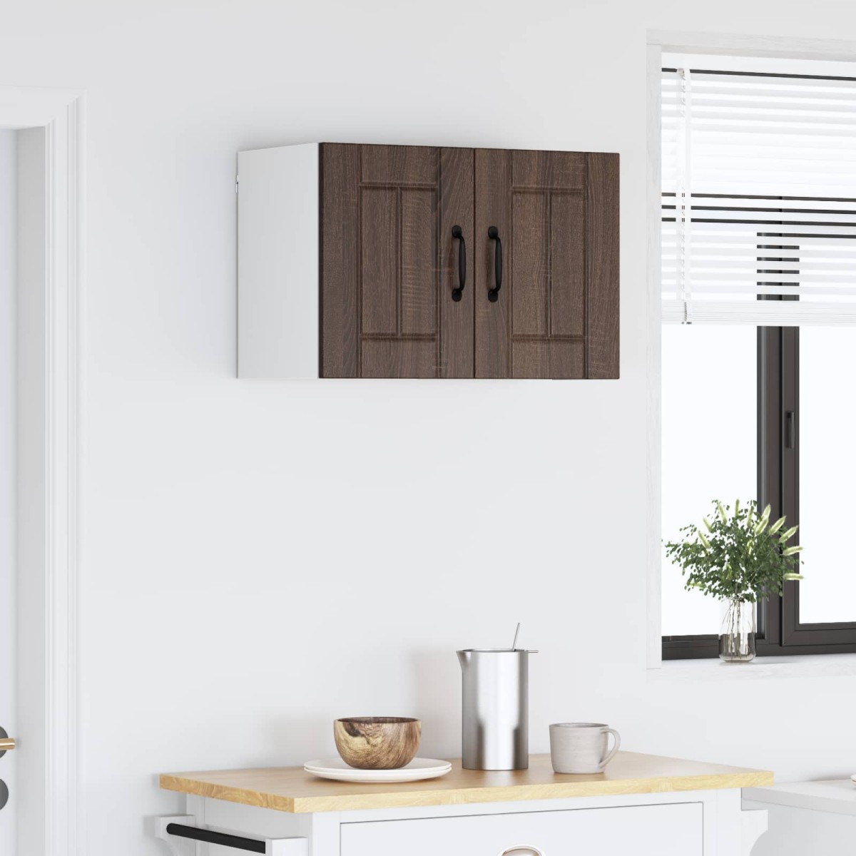 vidaXL Ντουλάπα Τοίχου LUCCA Καφέ Ξύλο Δρυός 60 x 31 x 40 εκ