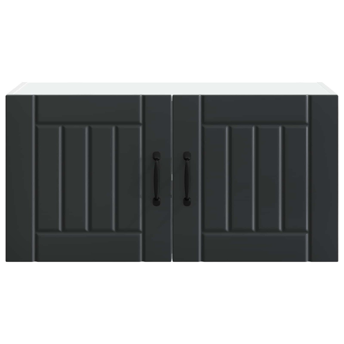 vidaXL Ντουλάπα Τοίχου LUCCA Μαύρο 80 x 31 x 40 εκ Επεξεργασμένο Ξύλο