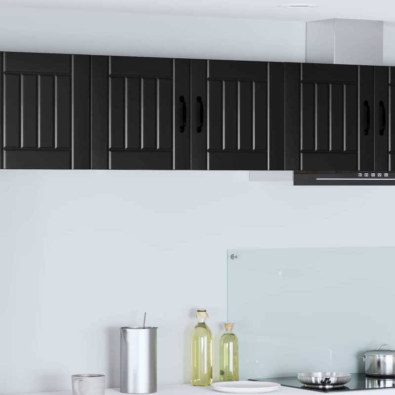 vidaXL Ντουλάπα Τοίχου LUCCA Μαύρο 80 x 31 x 40 εκ Επεξεργασμένο Ξύλο