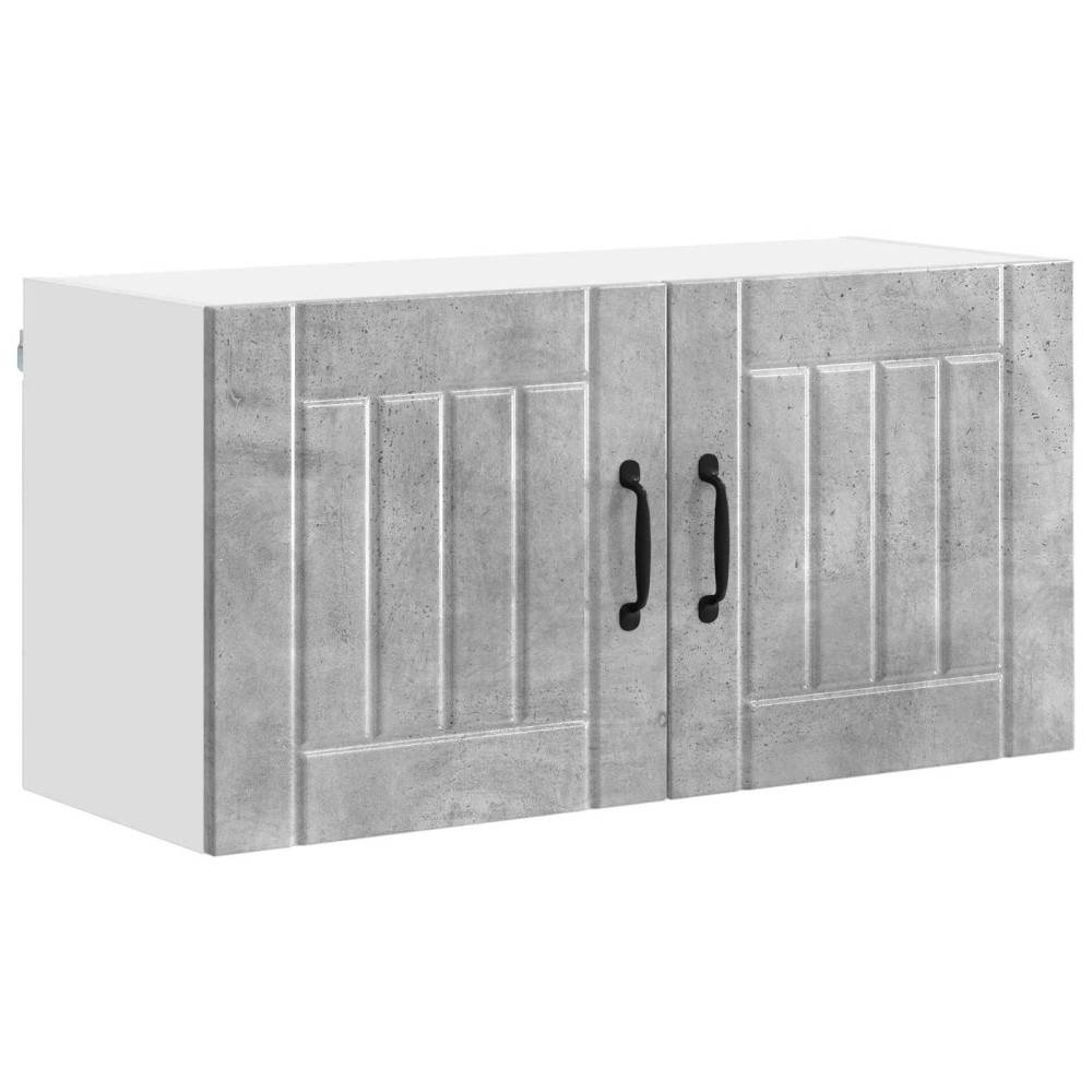 vidaXL Ντουλάπα Τοίχου LUCCA Γκρι Σκυροδέματος 80 x 31 x 40 εκ