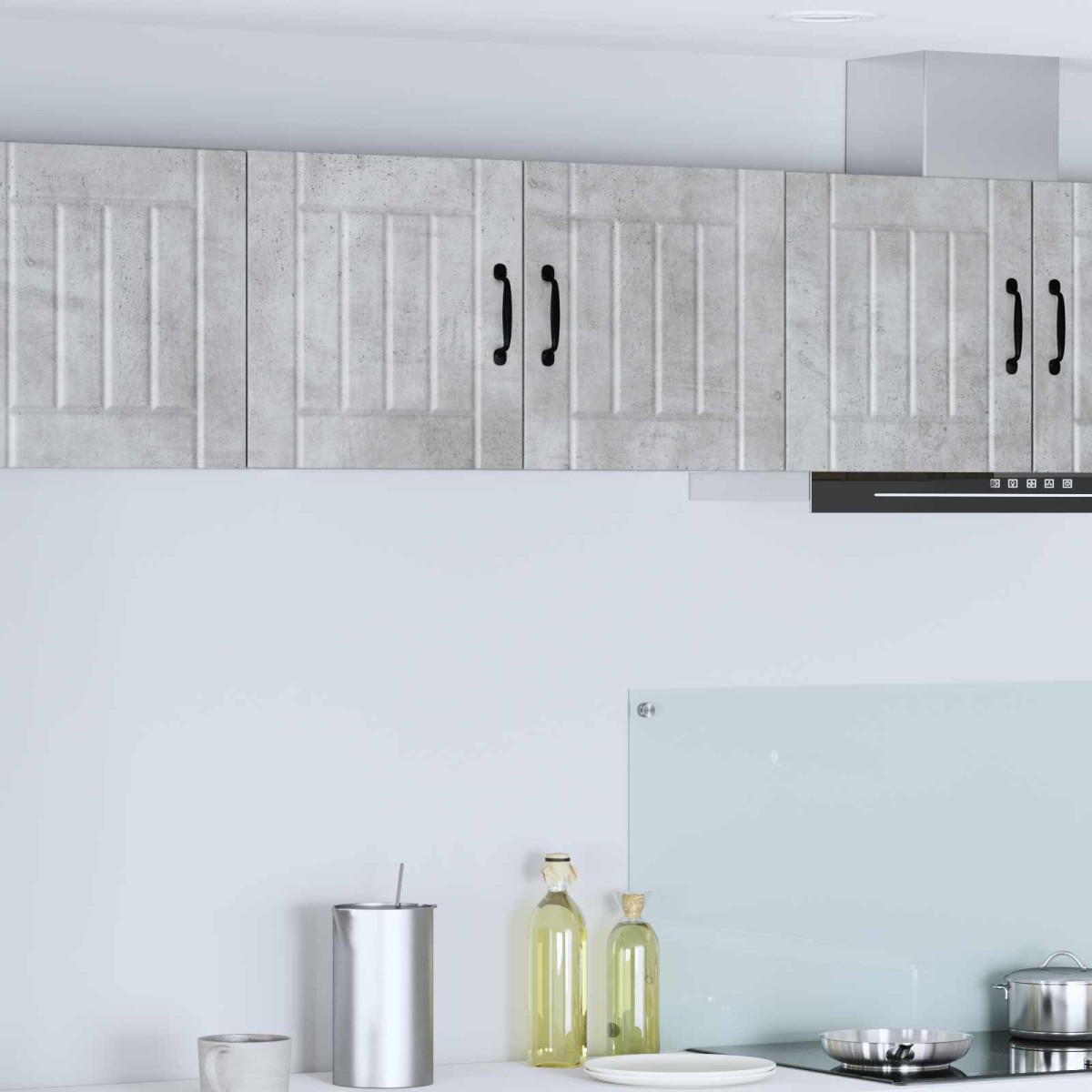 vidaXL Ντουλάπα Τοίχου LUCCA Γκρι Σκυροδέματος 80 x 31 x 40 εκ